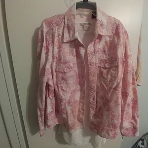 Georgious Pink Floral Jean Jacket